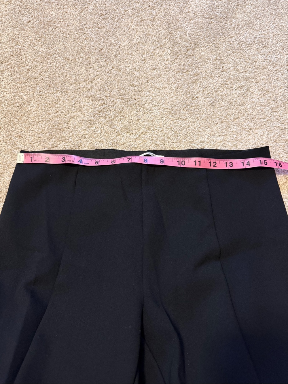 THE ROW black crop ankle straight leg trouser pants size large - Picture 3 of 6